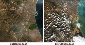 ​El impacto de la DANA a vista del satélite Sentinel-2