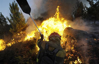 El fuego sigue en Huesca