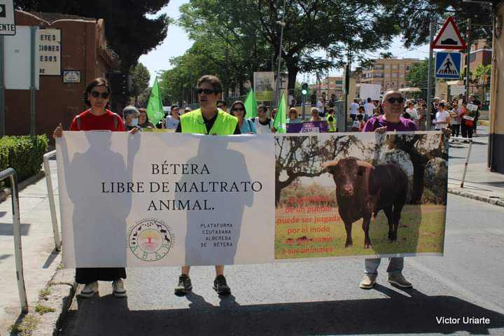  Manifestación en Bétera contra las aberraciones taurinas 
