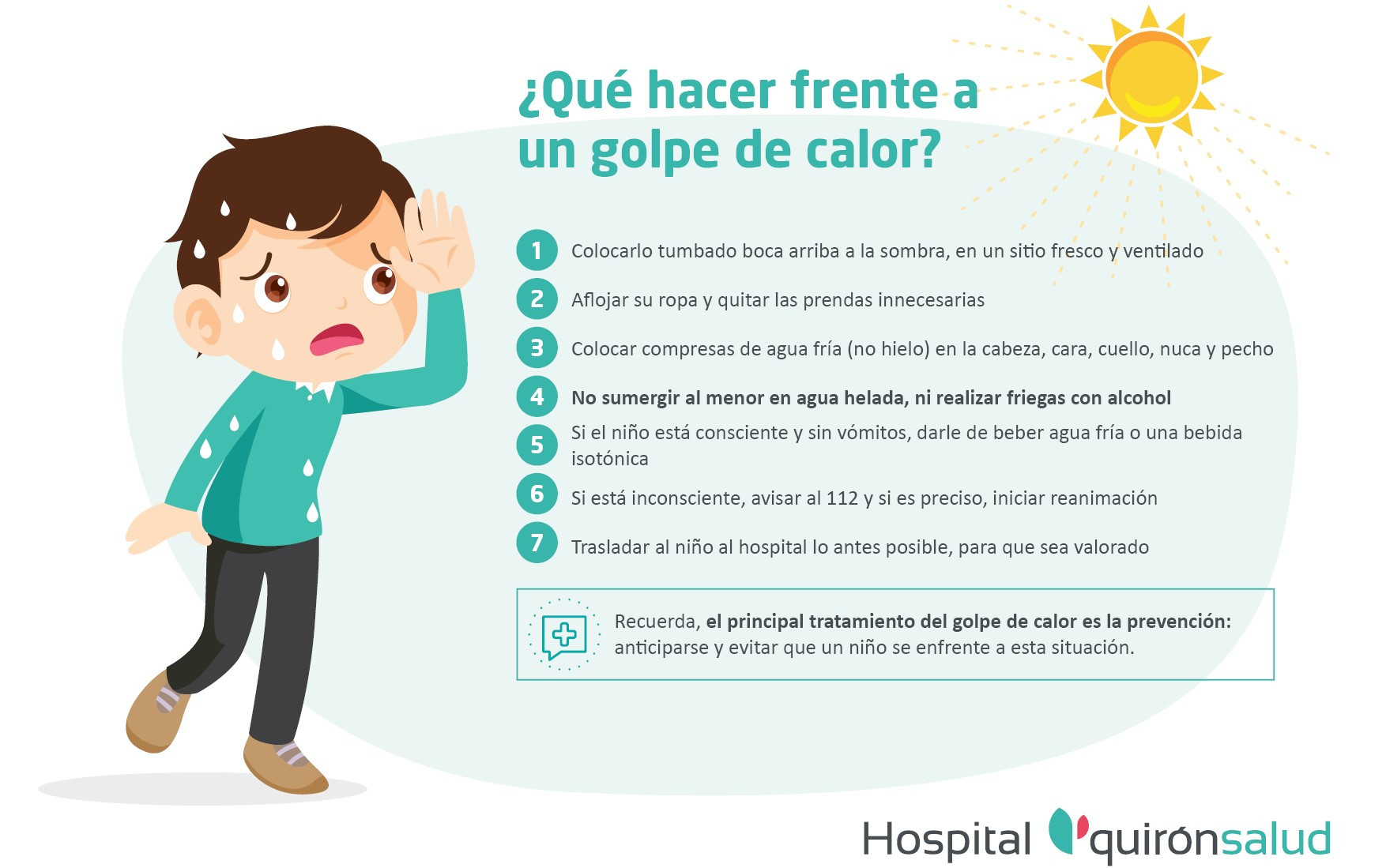  Calor extremo: cómo prevenir y actuar frente a un golpe de calor en niños 