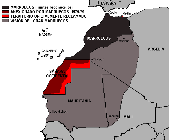 Gran Marruecos mapa