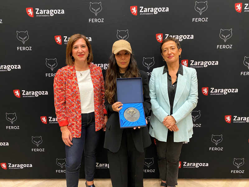 PREMIO FEROZ ZINEMALDIA LOS REYES DEL MUNDO   EN LA FOTO SARA FERNÁNDEZ, LAURA MORA Y MARÍA GUERRA