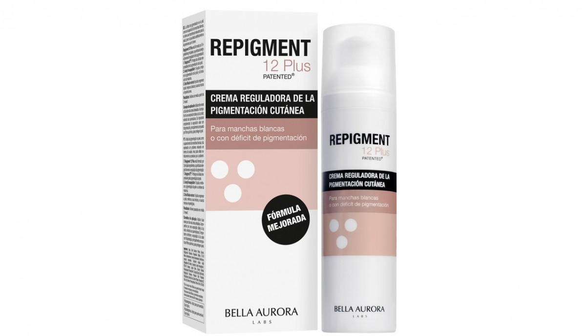 Repigment12 PLUS Bella Aurora Envase y Caja