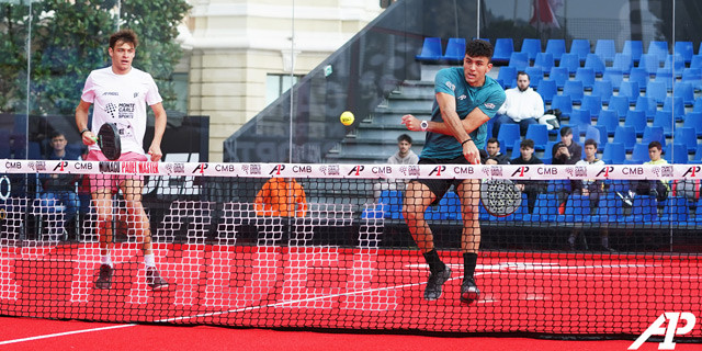 Leonardo Yob y Daniel Martinez ronda dieciseisavos de final Monaco Master A1 Padel 2024 dentro