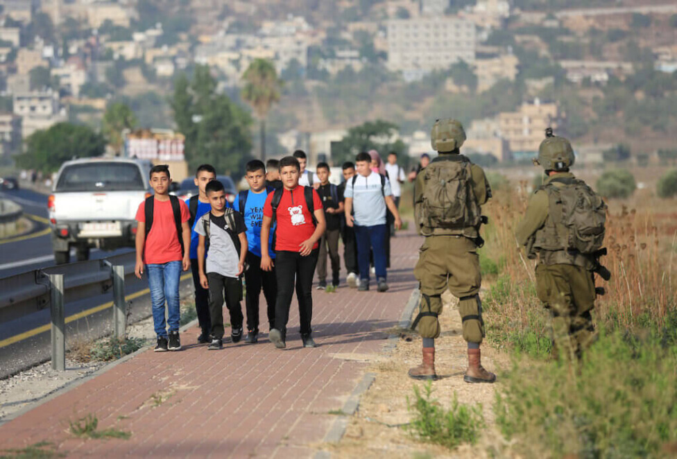 Cisjordania escolares Naplusa Sgadi Jararah APA Mondoweiss