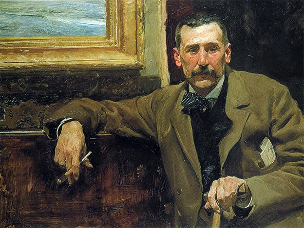 Cuadro de Joaquín Sorolla. Benito Pérez Galdós