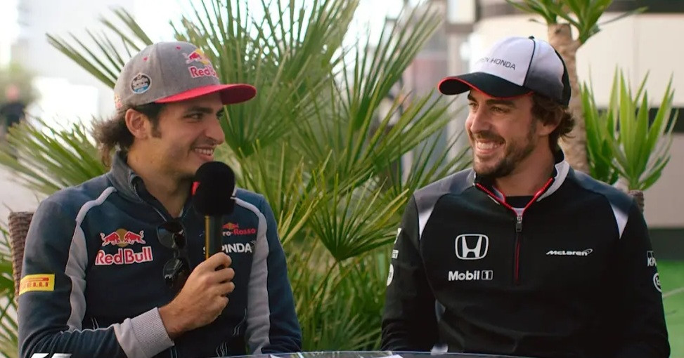 Carlos Sainz y Fernando Alonso